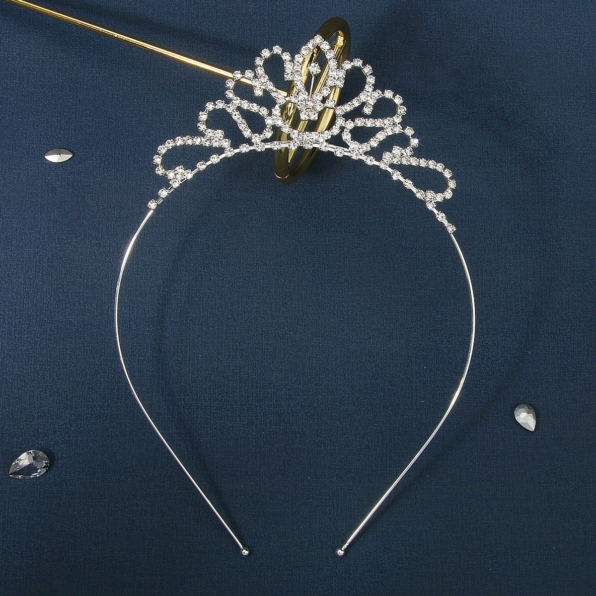 Kindes Tiara Crown Princess Style Legierung Crown Stirnband exquisit 1
