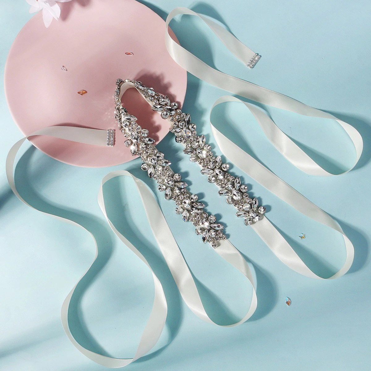 Stilvoller, exquisiter Strassgürtel – elegantes Taillenaccessoire für Damenkleider, perfekt für Hochzeiten, Feiertage und den Alltag. 1